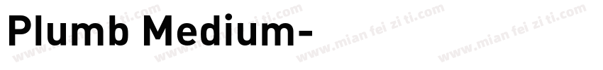 Plumb Medium字体转换